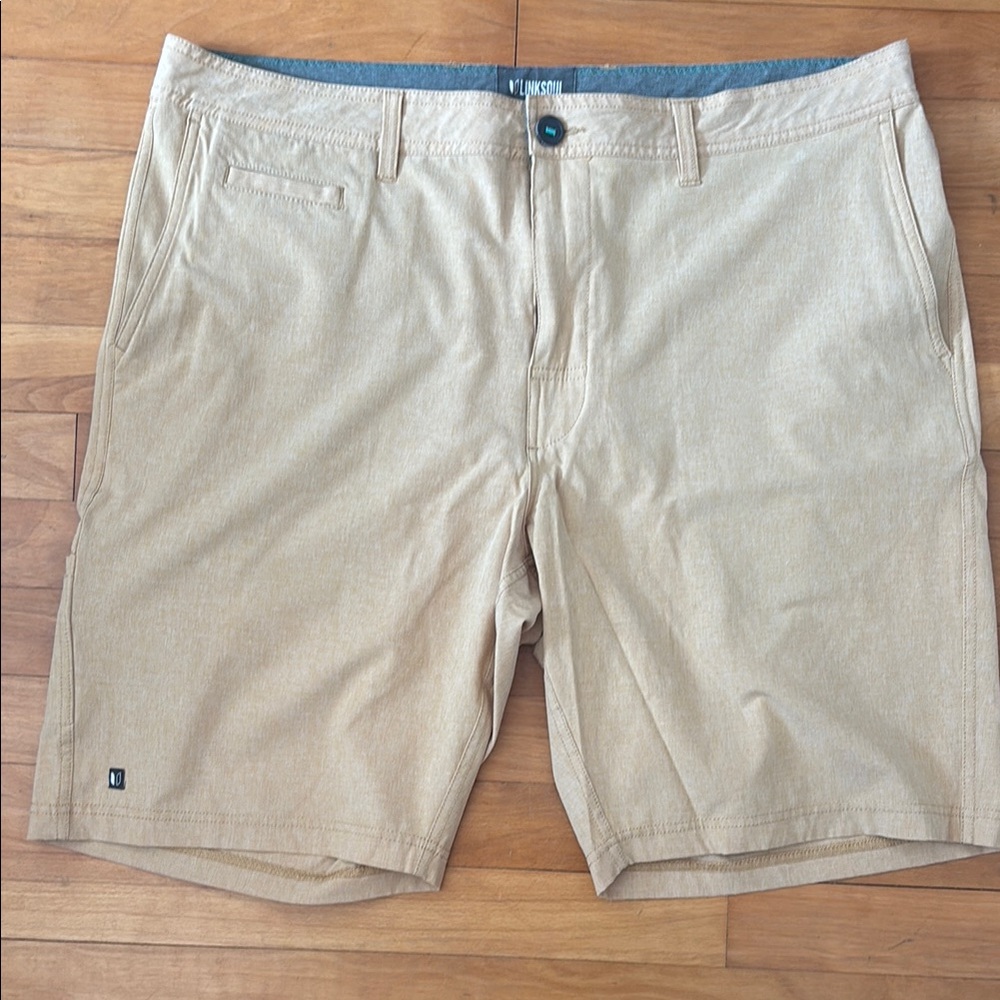 Men's Tan/Gold/Yellow Casual Shorts